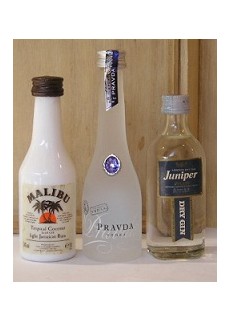 말리부,프라보다보드카,쥬니퍼 진